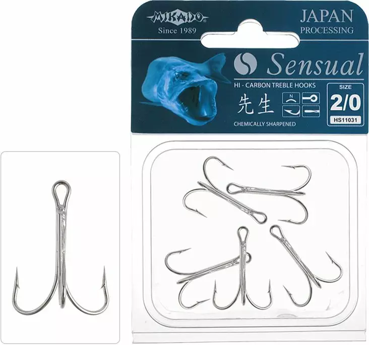 Mikado Sensual Treble Hook Sea - Uistinkoukut - 5900637615354 - 1