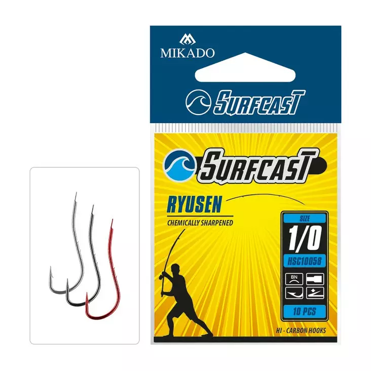 Mikado Surfcast Ryusen #8 Red - Circle & J -koukut - 5900637722854 - 1