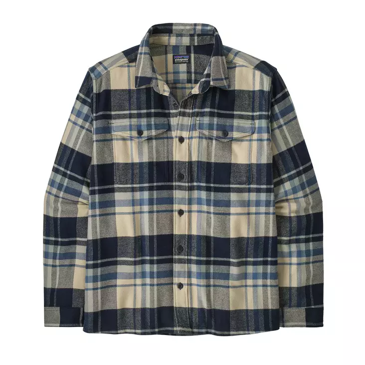 Patagonia Mens Fjord Flannel Shirt Sunken Blue - Paidat - 198077244974 - 1