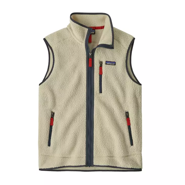 Patagonia Mens Retro Pile Vest Pelican w Smolder Blue - Välitakit - 198077463474 - 1
