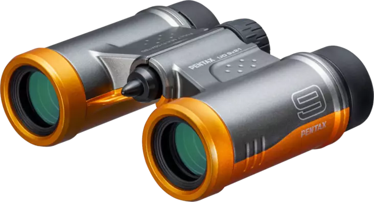 Pentax Binoculars UD 9x21 Gray Orange - Perinteiset katselukiikarit - 4549212301834 - 1
