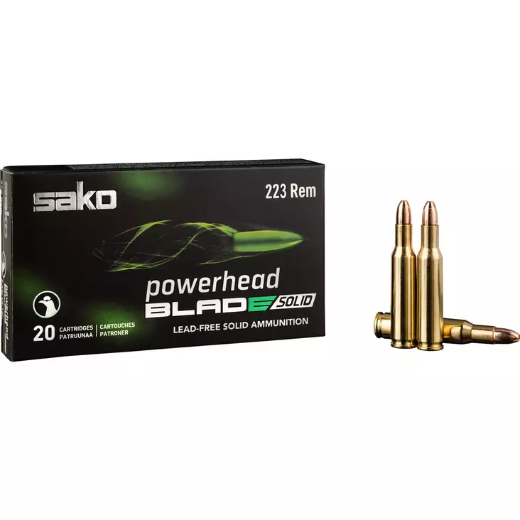 Sako PH Blade Solid .223 Rem 2,6g 20pcs - Patruunat 223 Remington - 6438053233634 - 1