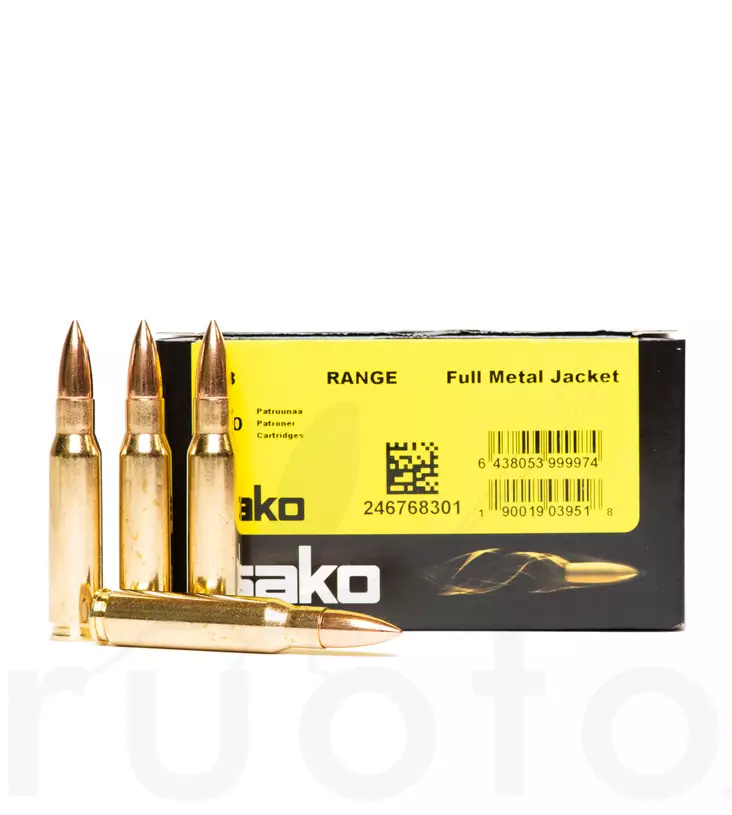 Sako Range FMJ 8x57 IS 8,2g 50pcs - Muut kiväärikaliiperit - 6438053186428 - 2