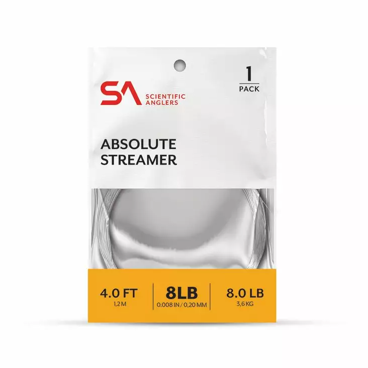 Scientific Anglers Absolute Streamer Leader 4' - Nylonkartioperukkeet - 840309134774 - 2