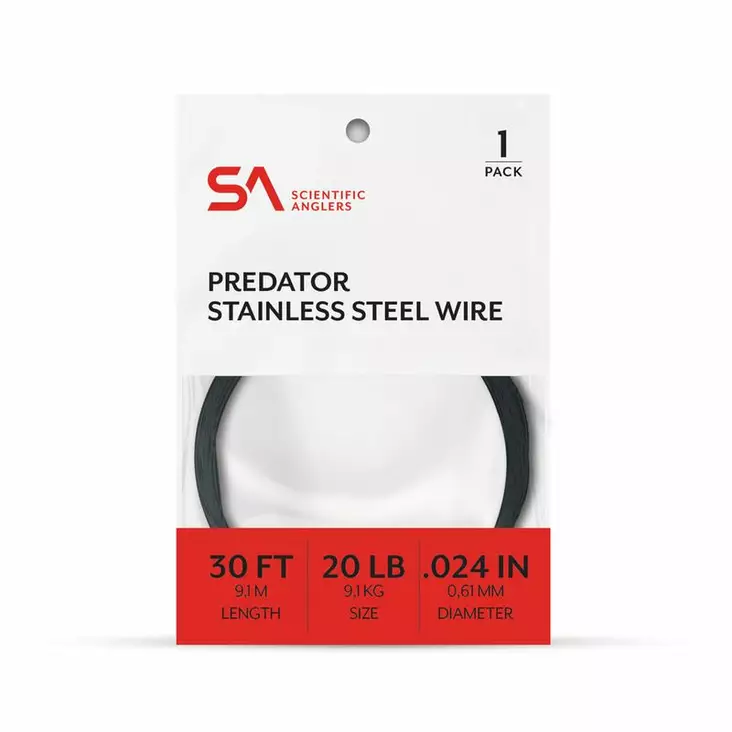 Scientific Anglers Black-Coated Stainless Wire - Perukemateriaalit (rullatavaraa) - 840309127264 - 2