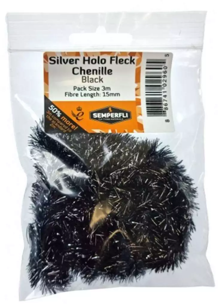 Semperfli Tinsel Fleck Chenille 15mm - Chenillet - 40850000044444 - 1