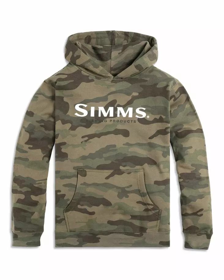 Simms Kid's Simms Logo Hoody Woodland Camo - Hupparit - 694264620144 - 1