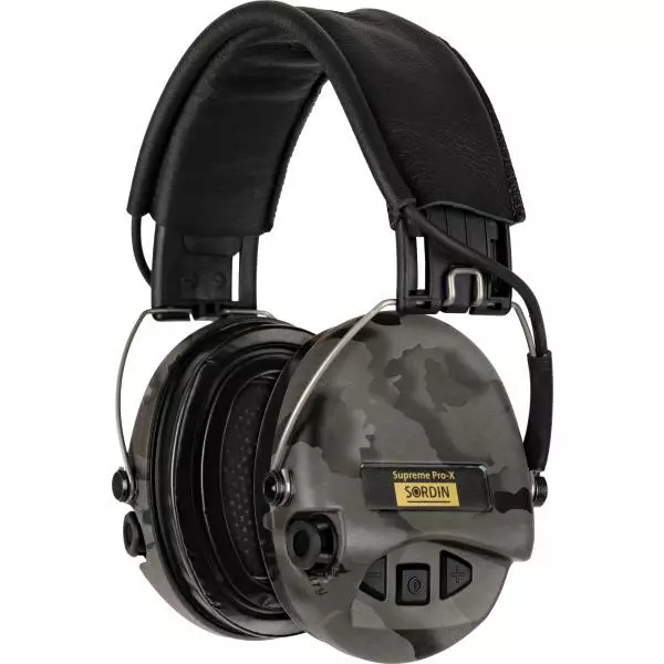 Sordin Supreme Pro-X Led Night Camo - Kuulosuojaimet - 7392749016514 - 1