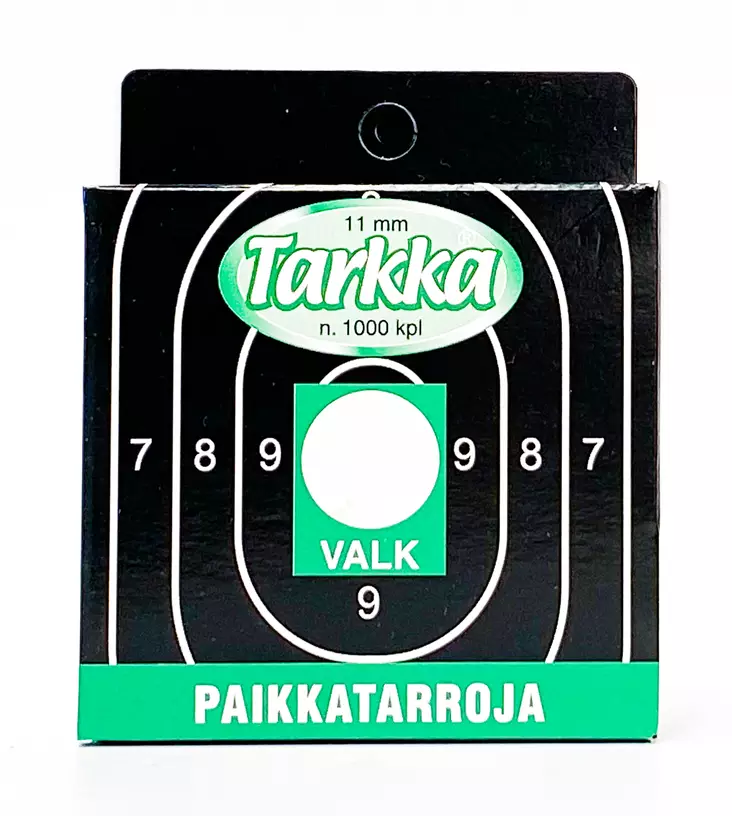 Tarkka Paikkatarra 11mm Valkoinen - Paikkatarrat - 6410362412054 - 1