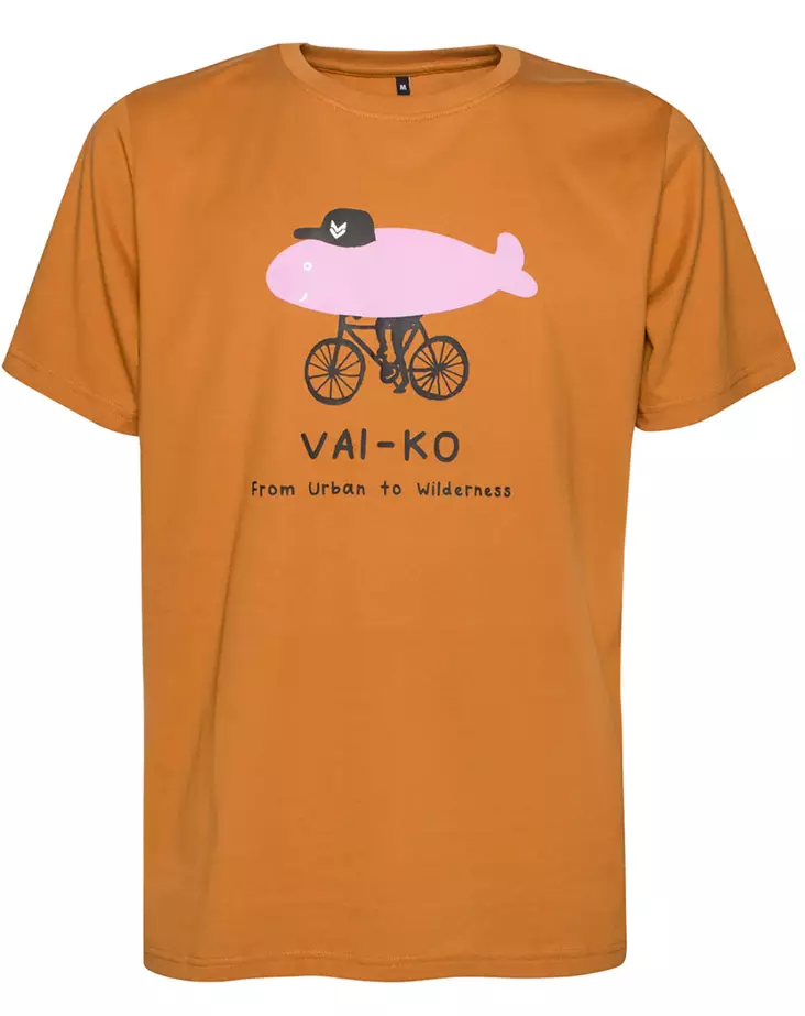 VAI-KO Fillarifisu T-Shirt Caramel Brown - Miesten t-paidat - 6430072388494 - 1