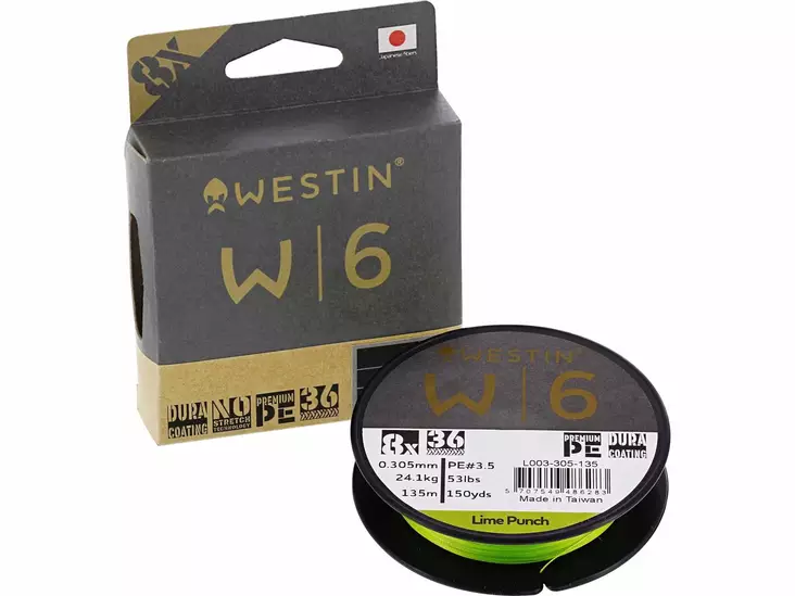 Westin W6 8 Braid Lime Punch - Monikuitusiimat - 5707549486214 - 1