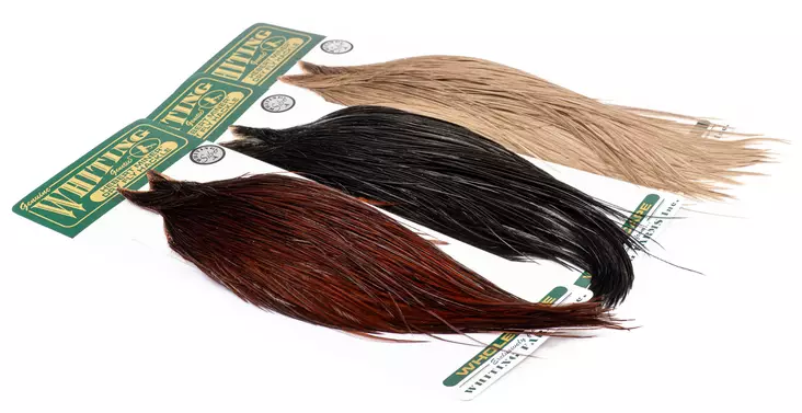 Whiting Hebert Miner Dry Fly Cape Silver Grade - Pintaperhoniskat ja -satulat - 40350100044 - 1