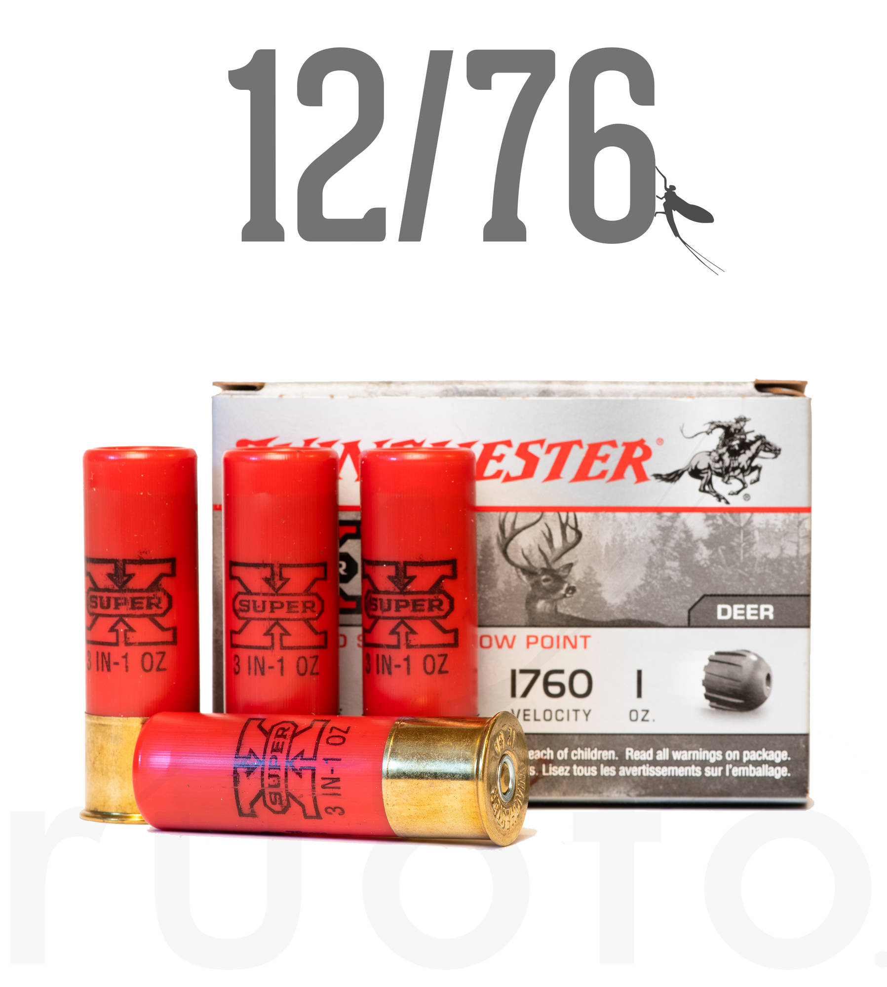 12/76 Winchester Super X Rifled Slug 28g 5pcs Ruoto.fi verkkokauppa