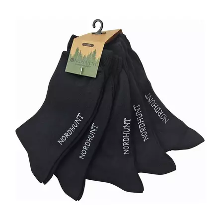 Nordhunt Bamboo 5-Pack Socks Black 40-45 - Metsästäjän sukat - 23445 - 1