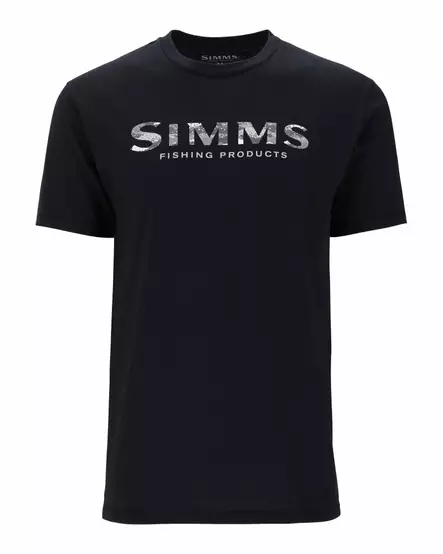 Simms Shroud Fill Logo T-Shirt Black - Miesten t-paidat - 694264678565 - 1