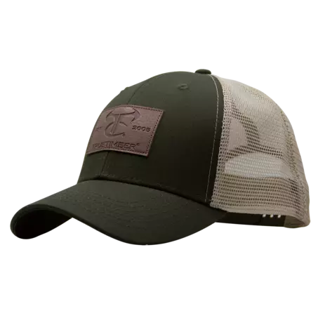 TrueTimber Leather Patch Cap Olive - Metsästäjän päähineet - 840194778855 - 1
