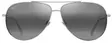 Maui Jim Hauoli XL - Shiny Light Gold Frame with Neutral Grey Lens - Muovilinssit - 603429080075 - 2