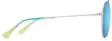 Maui Jim Hauoli XL - Shiny Silver Frame with Blue Hawaii Lens - Muovilinssit - 603429080105 - 3