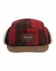 Simms Coldweather Cap Red Buffalo Plaid - Lippikset - 694264633205 - 1