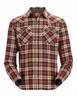 Simms Santee Flannel Mahogany/Tan Camp Plaid - Paidat - 694264581575 - 1