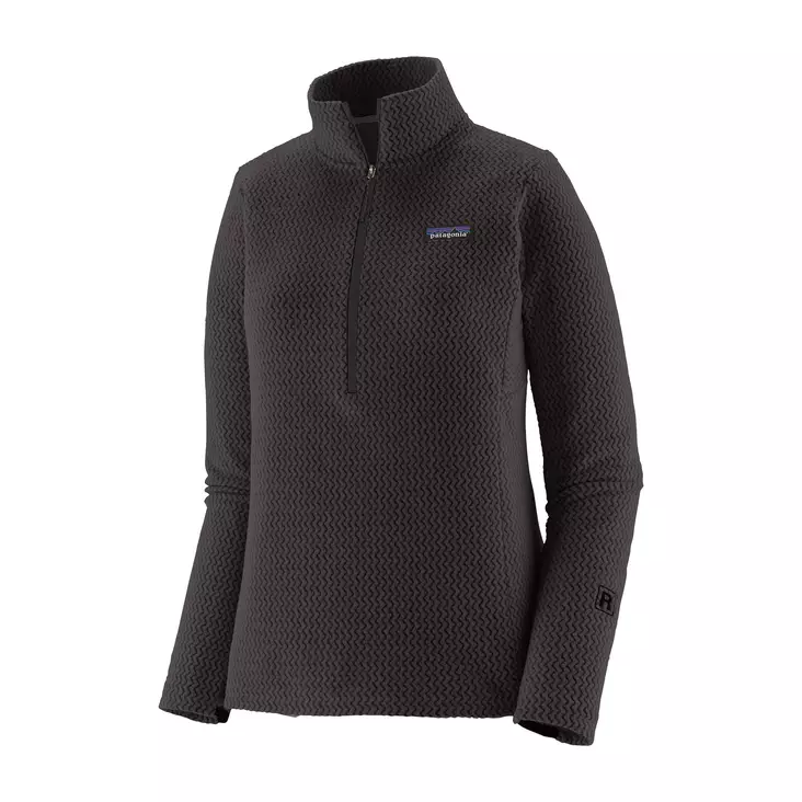 Patagonia W's R1 Air Zip-Neck Black - Fleecepaidat - 198077394075 - 1