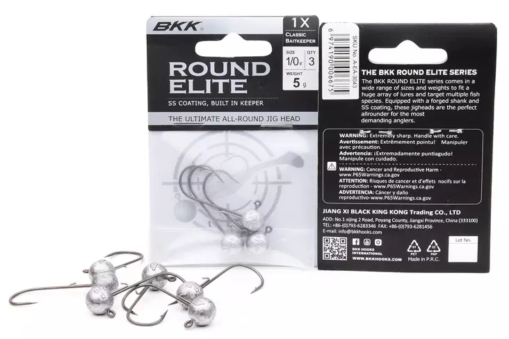 BKK Round Elite-Classic 10g 20kpl Bulk pakkaus - Jigipäät - 6974190008815 - 1