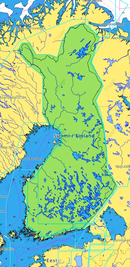 C-MAP Discovery Finland Lakes - Karttakortit - 9420064119295 - 1