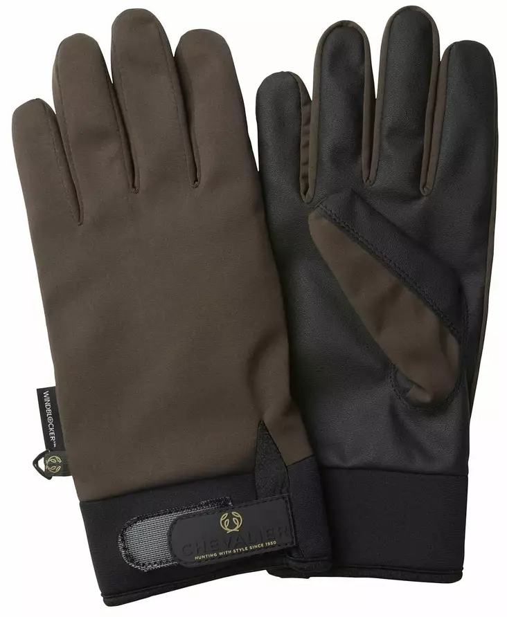 Chevalier Windblocker Warm Shooting Gloves Leather Brown - Metsästäjän hanskat - 808491139755 - 1