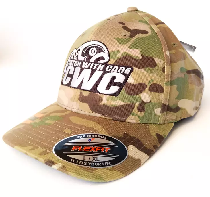 CWC Catch With Care Flexfit Camo S/M - Lippikset - 7340029418565 - 1