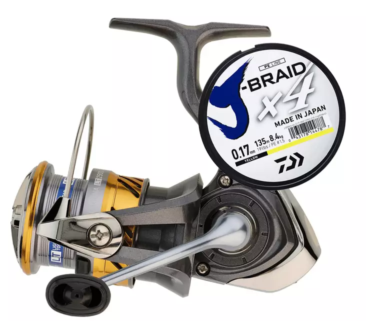 Daiwa 20 Laguna LT 2000 + JB4 0,13mm - Etujarrulliset avokelat - 043178617755 - 1