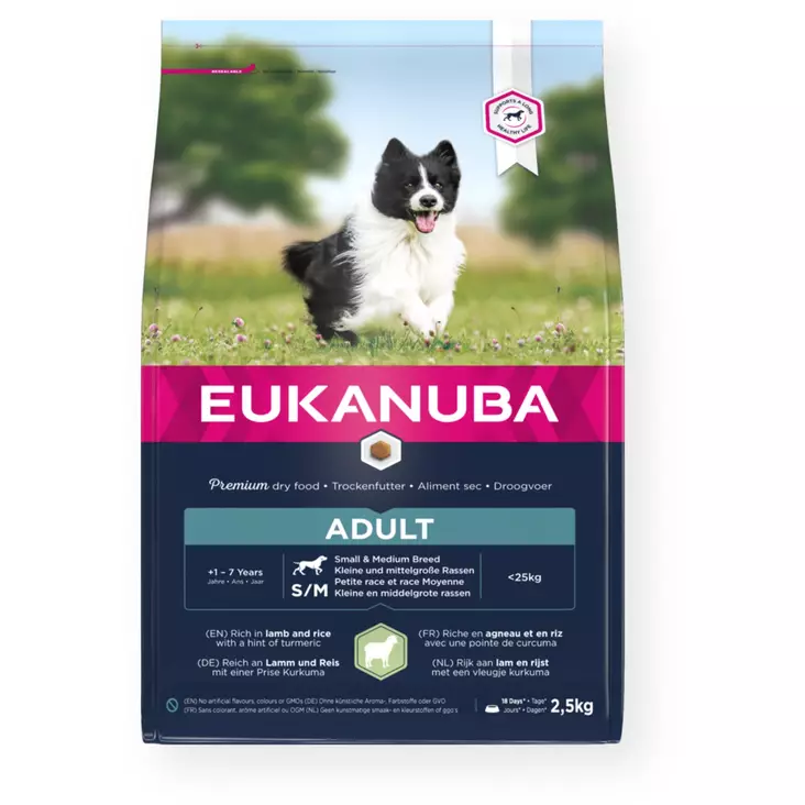 Eukanuba Dog Lamb & Rice S/M - Eukanuba-koiranruoat - 8710255121215 - 1