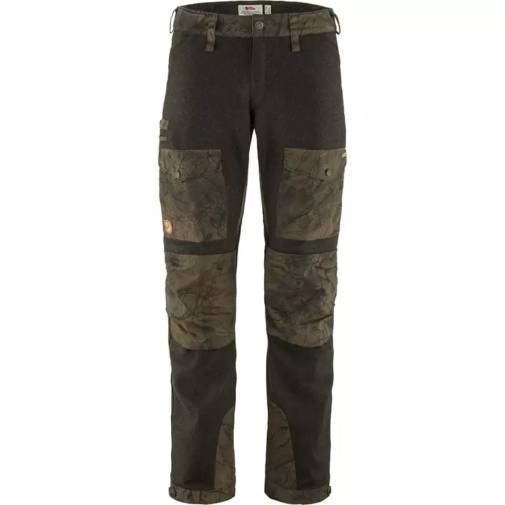 Fjällräven Värmland Wool Trousers Dark Olive Camo - Miesten metsästyshousut - 7323450639235 - 1