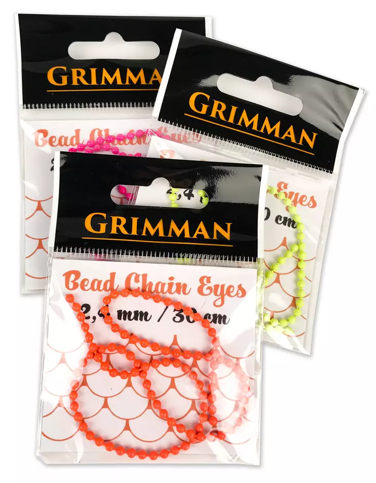 Grimman Bead Chain Eyes 2,4mm Painted - Painosilmät - 11808015 - 1