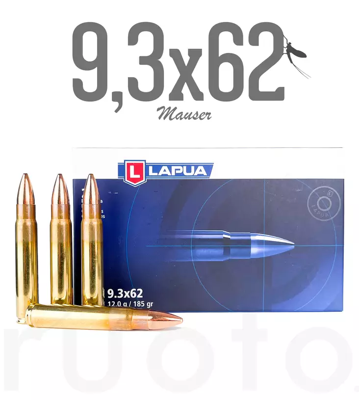 Lapua OT 9,3x62 12g 20pcs - Patruunat 9,3 x 62 - 6418267103855 - 1