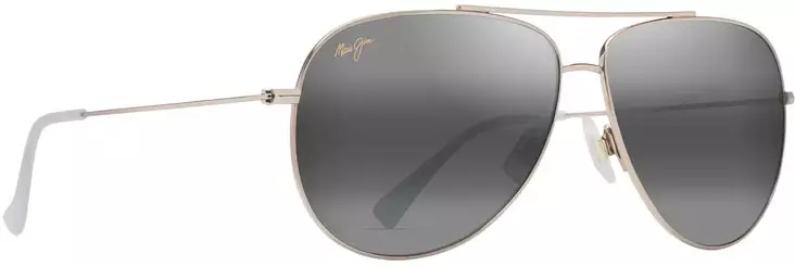 Maui Jim Hauoli XL - Shiny Light Gold Frame with Neutral Grey Lens - Muovilinssit - 603429080075 - 1