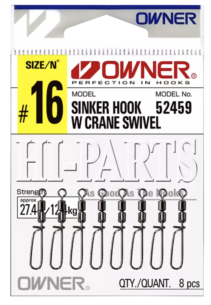 Owner Crane Swivel 52459 - Lukot ja leikarit - 4953873089015 - 1