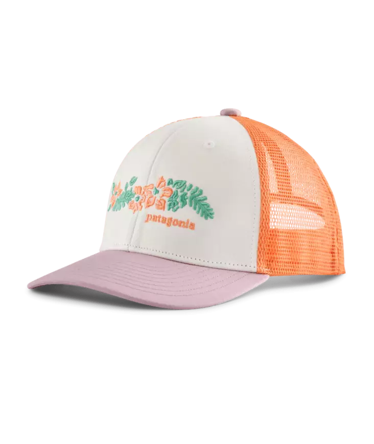 Patagonia Kids Trucker Hat Friend Lei White - Truckerit - 198077554905 - 1