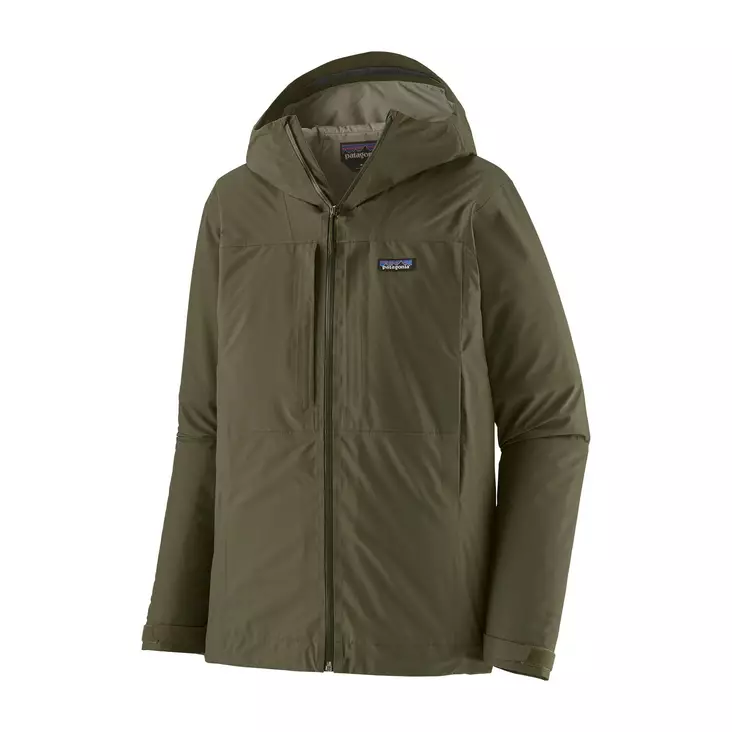 Patagonia M's Insulated Boulder Fork Rain Jacket Basin Green - Muut takit - 199346006385 - 1