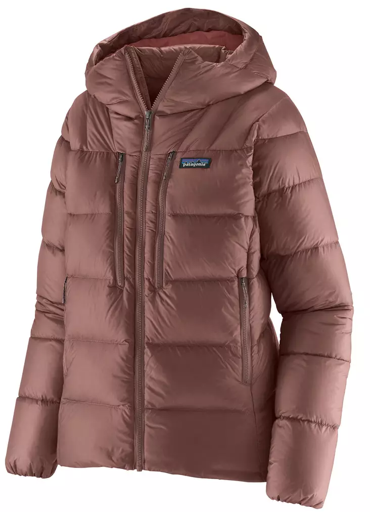 Patagonia Ws Fitz Roy Down Hoody Dulse Mauve - Naisten untuvatakit - 196924400795 - 1