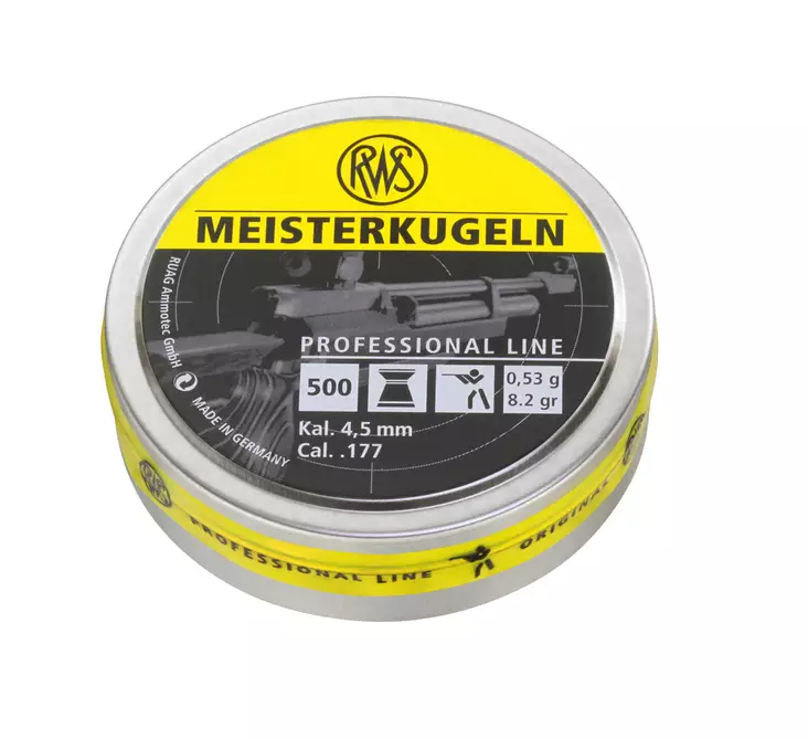 RWS Meisterkugeln 4,50mm 0,53g 500pcs - Ilma-aseiden luodit 4,5 mm - 4000294135965 - 1