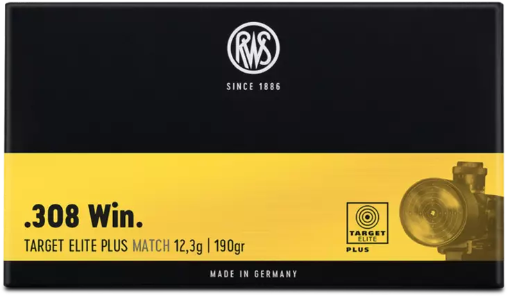 RWS Target Elite Plus .308Win 12,3g 20kpl - Patruunat 308 Winchester - 4000294086335 - 1