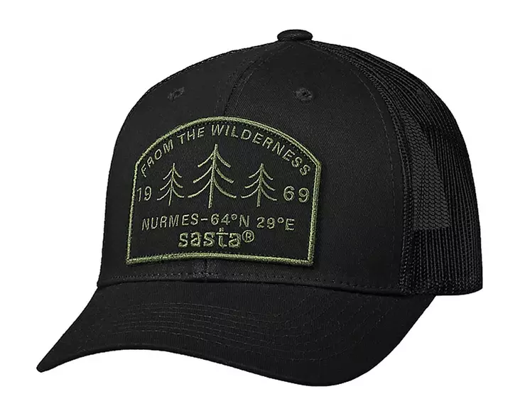 Sasta Wilderness Cap Black - Metsästäjän päähineet - 6419619200635 - 1