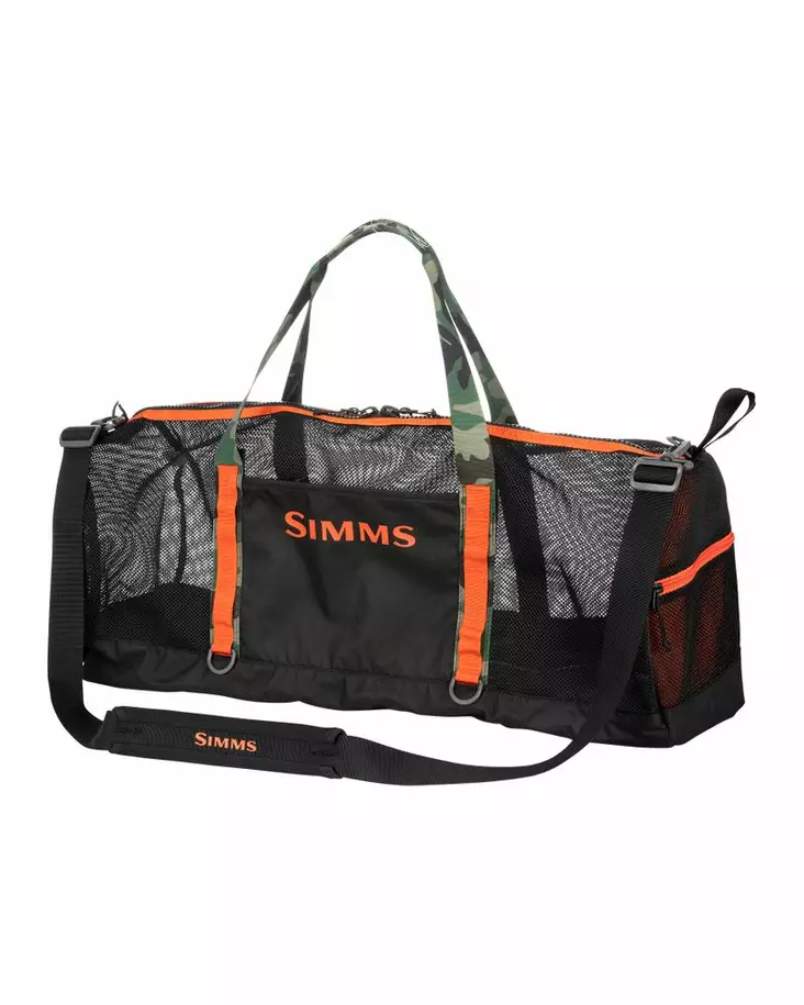 Simms Challenger Mesh Duffel - 60L Black - Varustelaukut - 694264691045 - 2