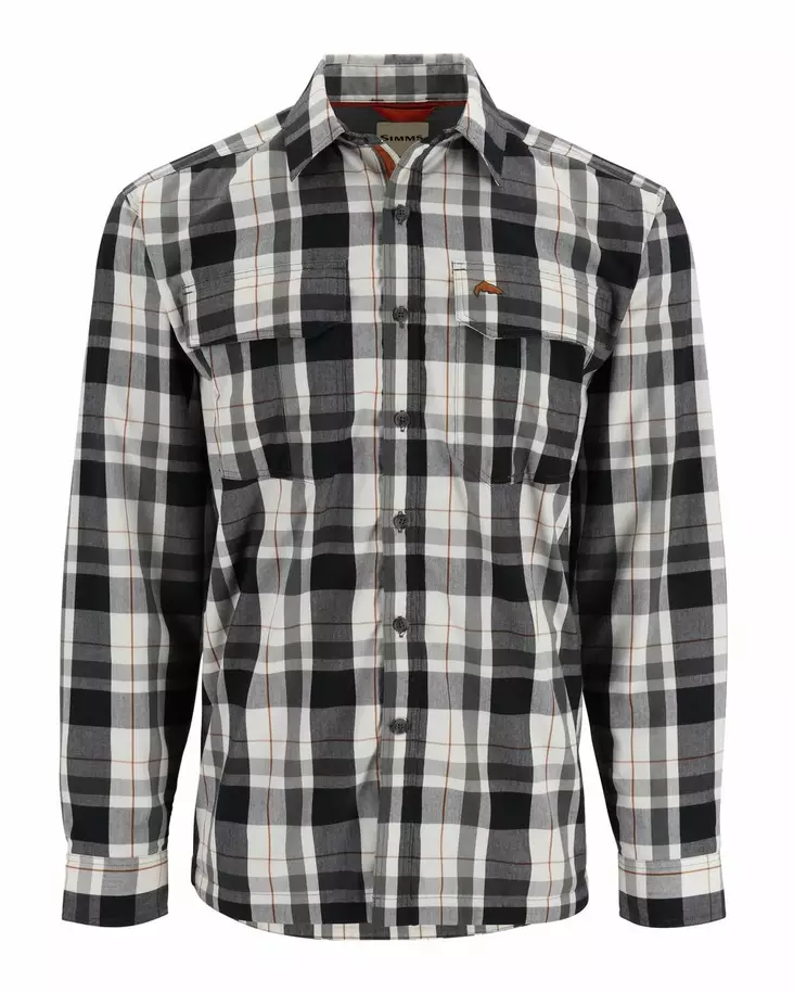 Simms ColdWeather Shirt Gunmetal Logan Plaid - Paidat - 694264654545 - 1