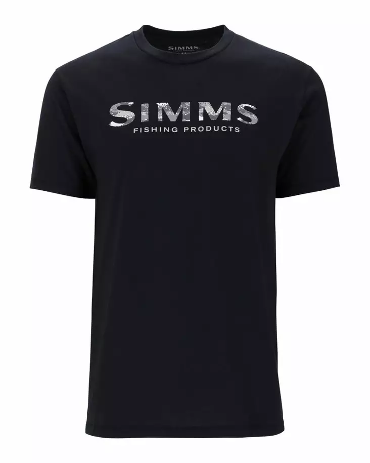 Simms Shroud Fill Logo T-Shirt Black - Miesten t-paidat - 694264678565 - 1