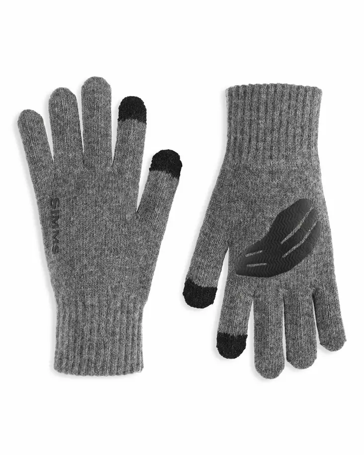 Simms Wool Full Finger Glove Steel - Käsineet - 694264580905 - 1