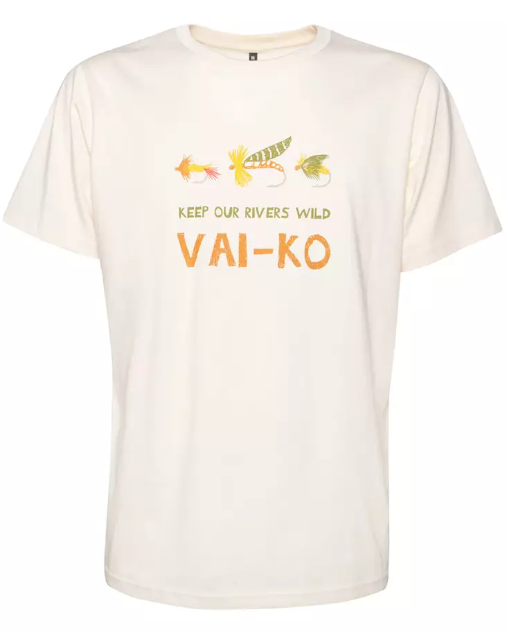 VAI-KO Flyfisher T-Shirt Birch White - Miesten t-paidat - 6430072388395 - 1