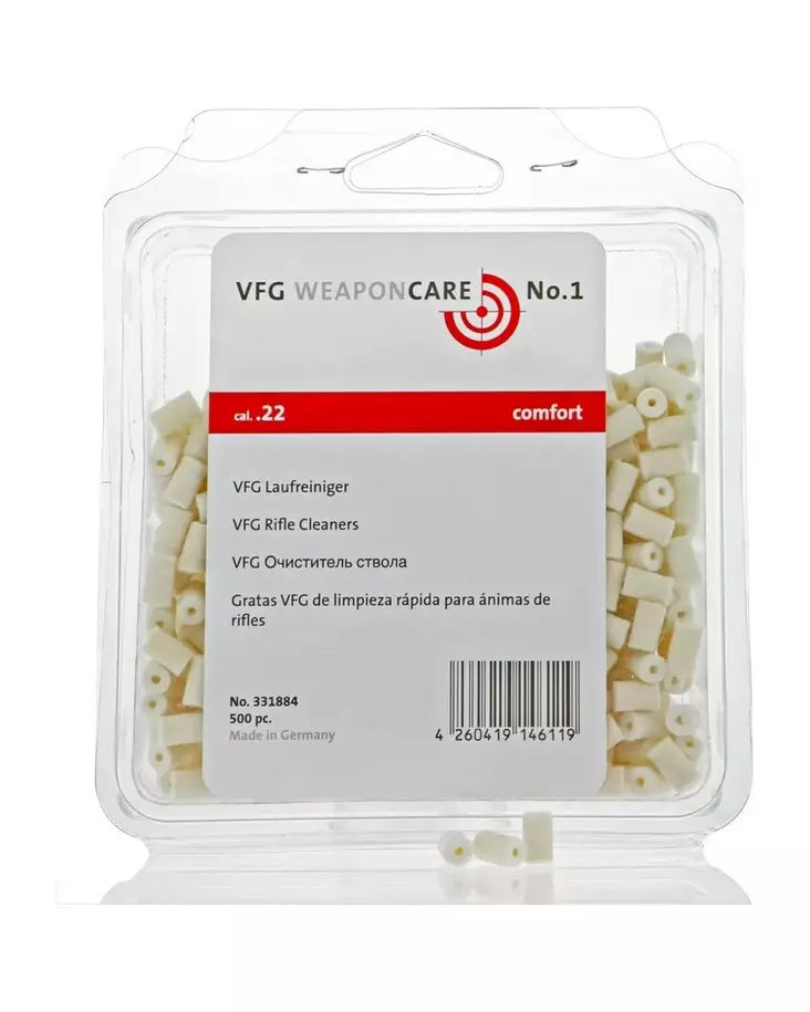 VFG Puhdistustuppo 8mm 500pc - Muut aseenhoitotuotteet - 4260419146515 - 1