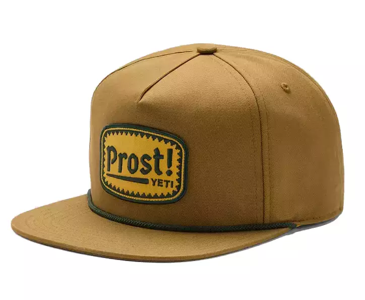 Yeti Prost Flat Brim Rope Hat Brown - Lippikset - 888830516065 - 1