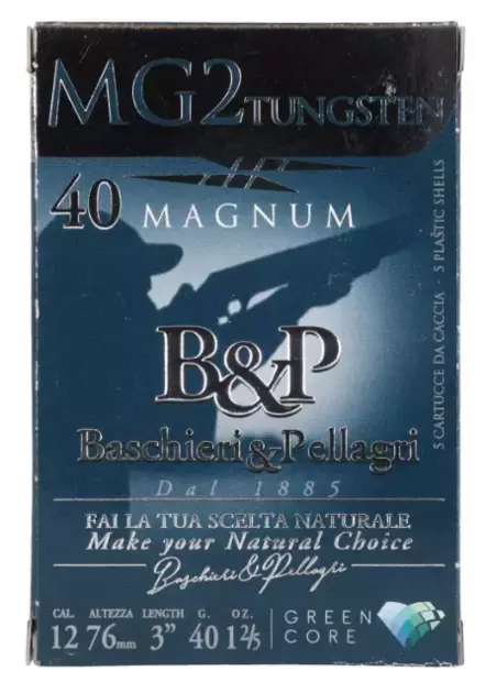 12/76 B&P MG2 Tungsten 40g 2,7mm 5pcs - Metsästyspatruunat, muut materiaalit - 103766 - 1